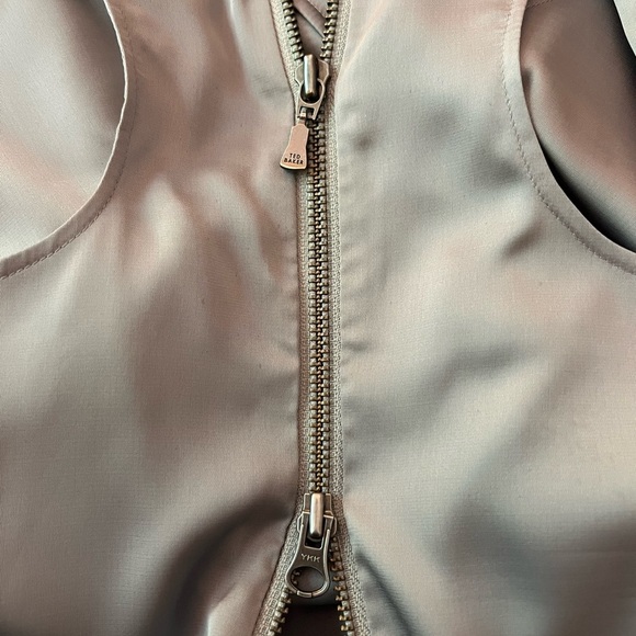 Ted Baker satin ruffle top with back zipper detail - Picture 3 of 5